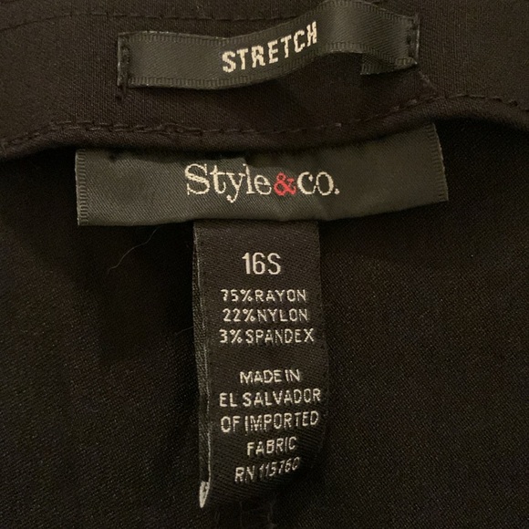 Style & Co., perfect dress pant trouser, size 16 petite, EUC - Picture 8 of 8